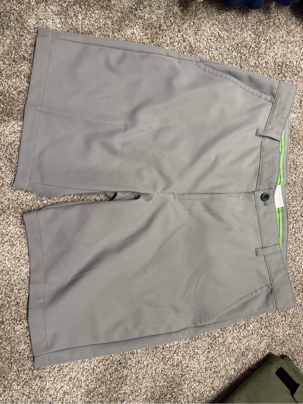Izod Light Gray Flat-Front Performance Shorts